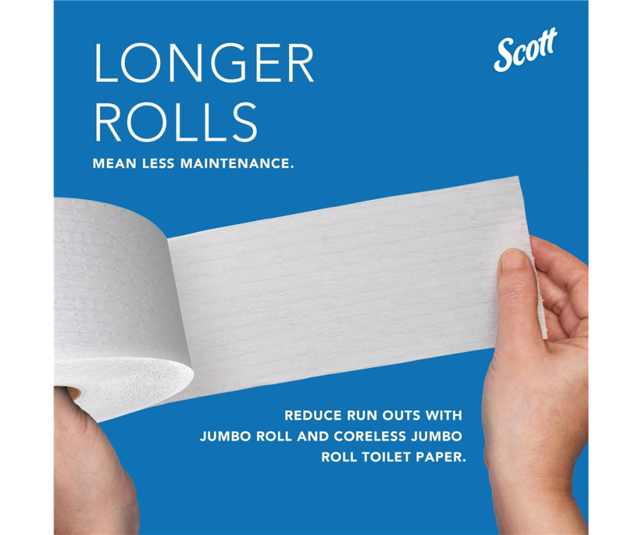 Scott® Black Essential™ Coreless Jumbo Tissue Dispenser (14.13 in. x 9.75 in. x 5.92 in., 1 Dispenser/CS)